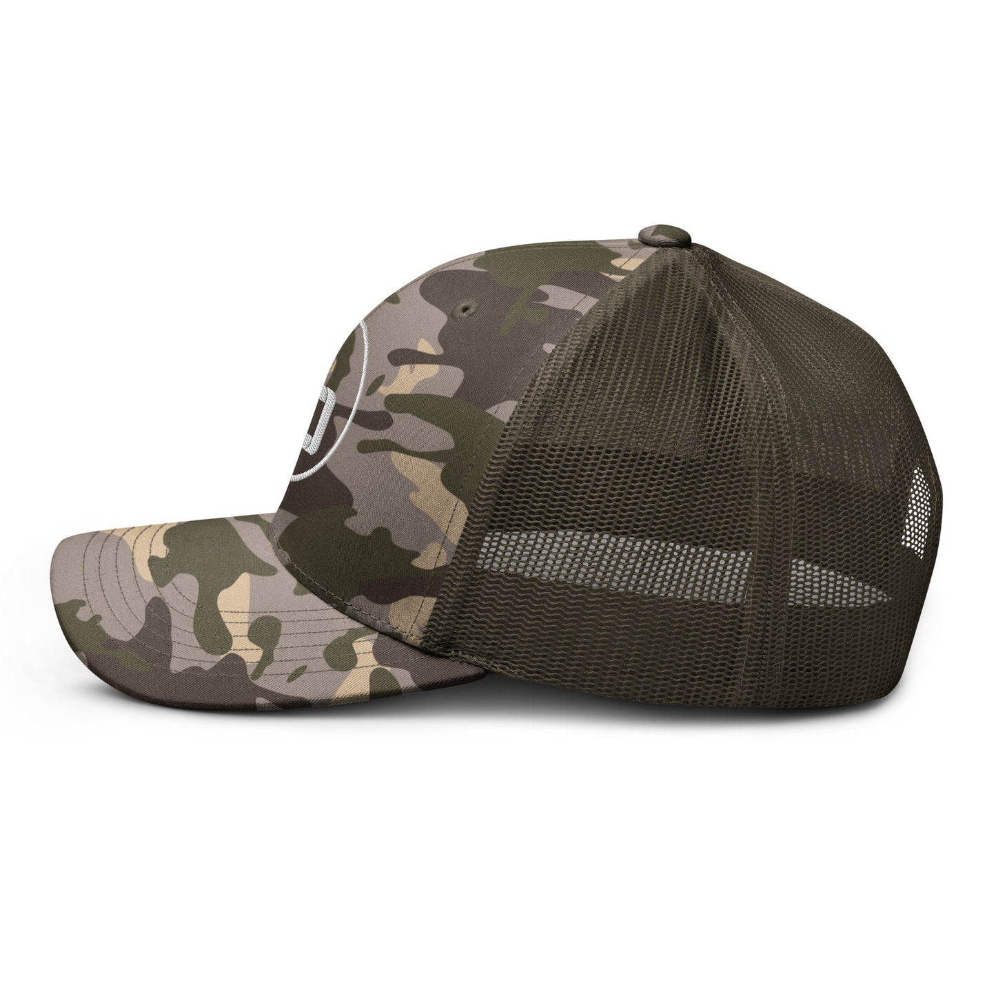 Camo "b" Trucker Hat