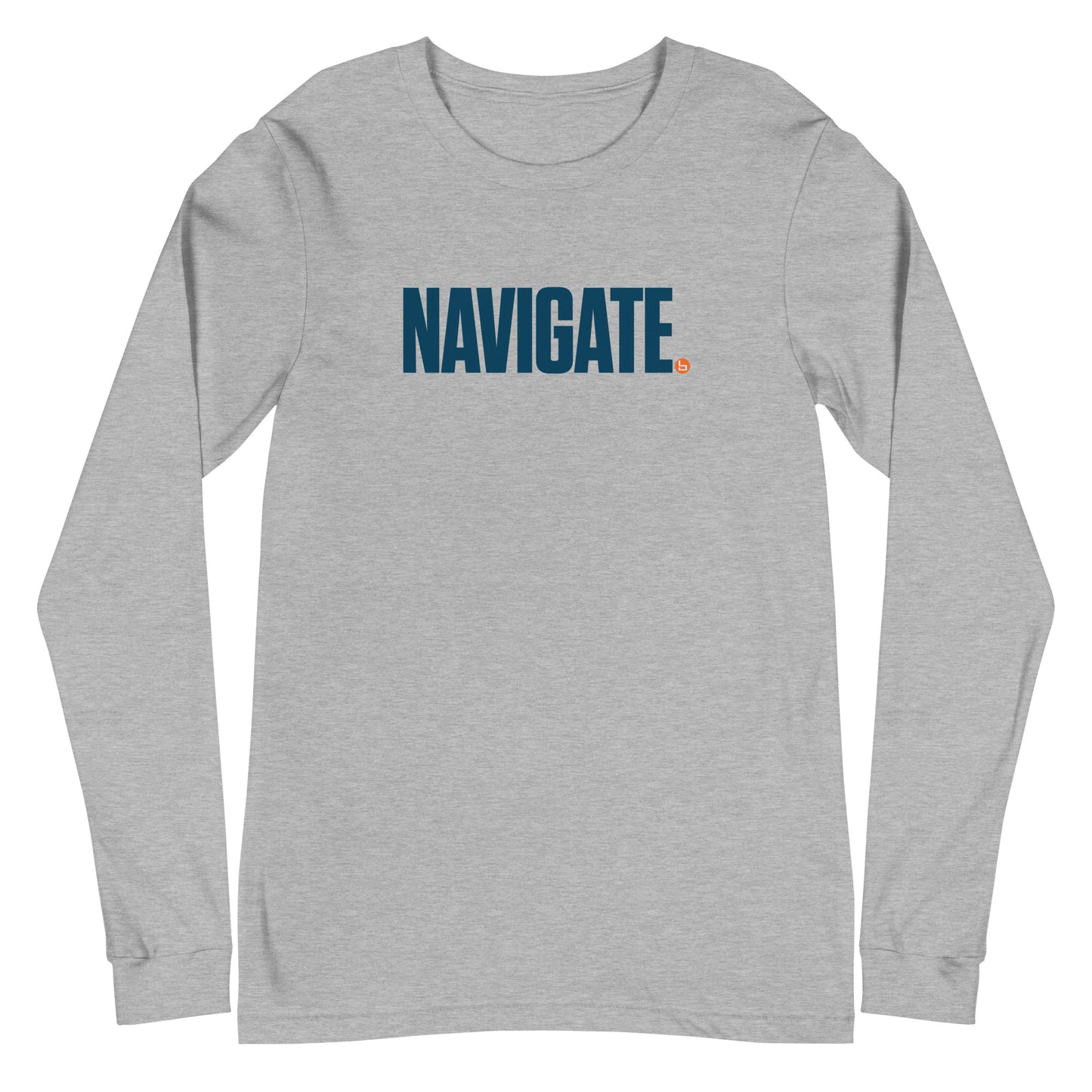 NAVIGATE - Unisex Long Sleeve Tee - Dark Logo