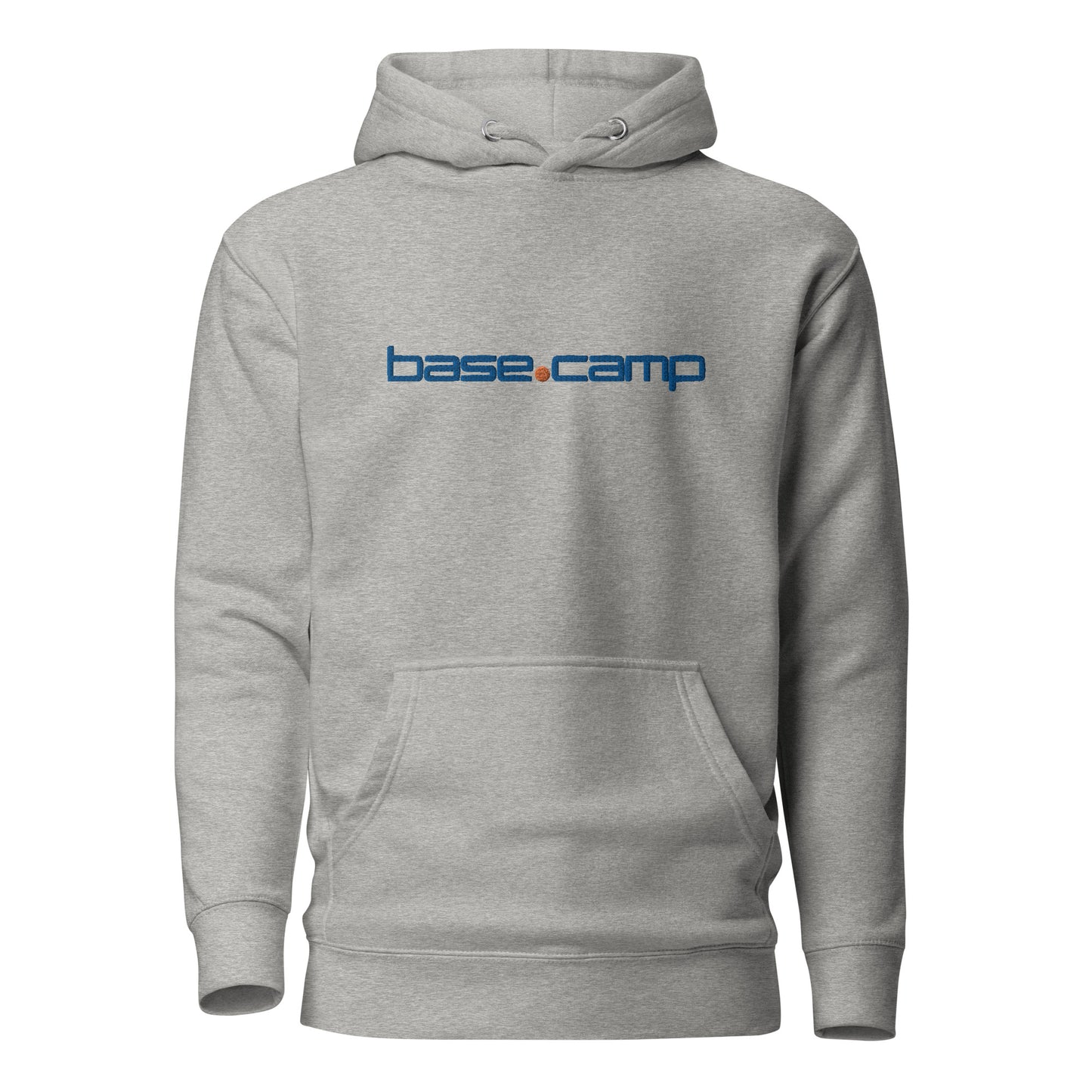 Base•Camp Premium Embroidered Hoodie - Blue Logo