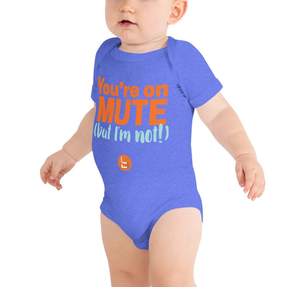 On Mute/I'm not Onesie - Orange