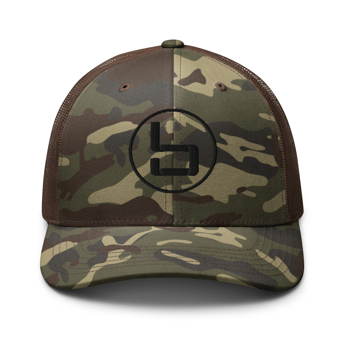 Camouflage trucker hat
