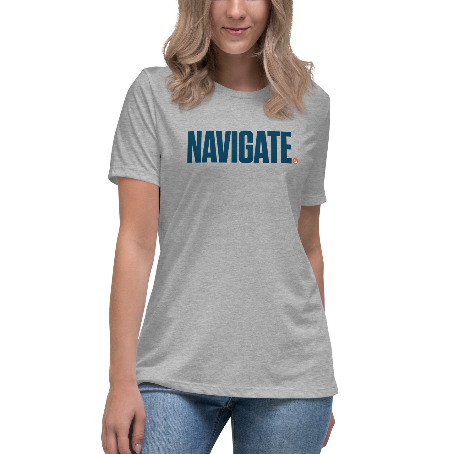 NAVIGATE - Women's Relaxed T-Shirt - Dark Logo