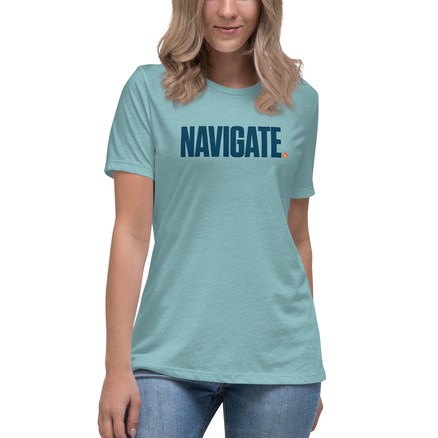 NAVIGATE - Women's Relaxed T-Shirt - Dark Logo