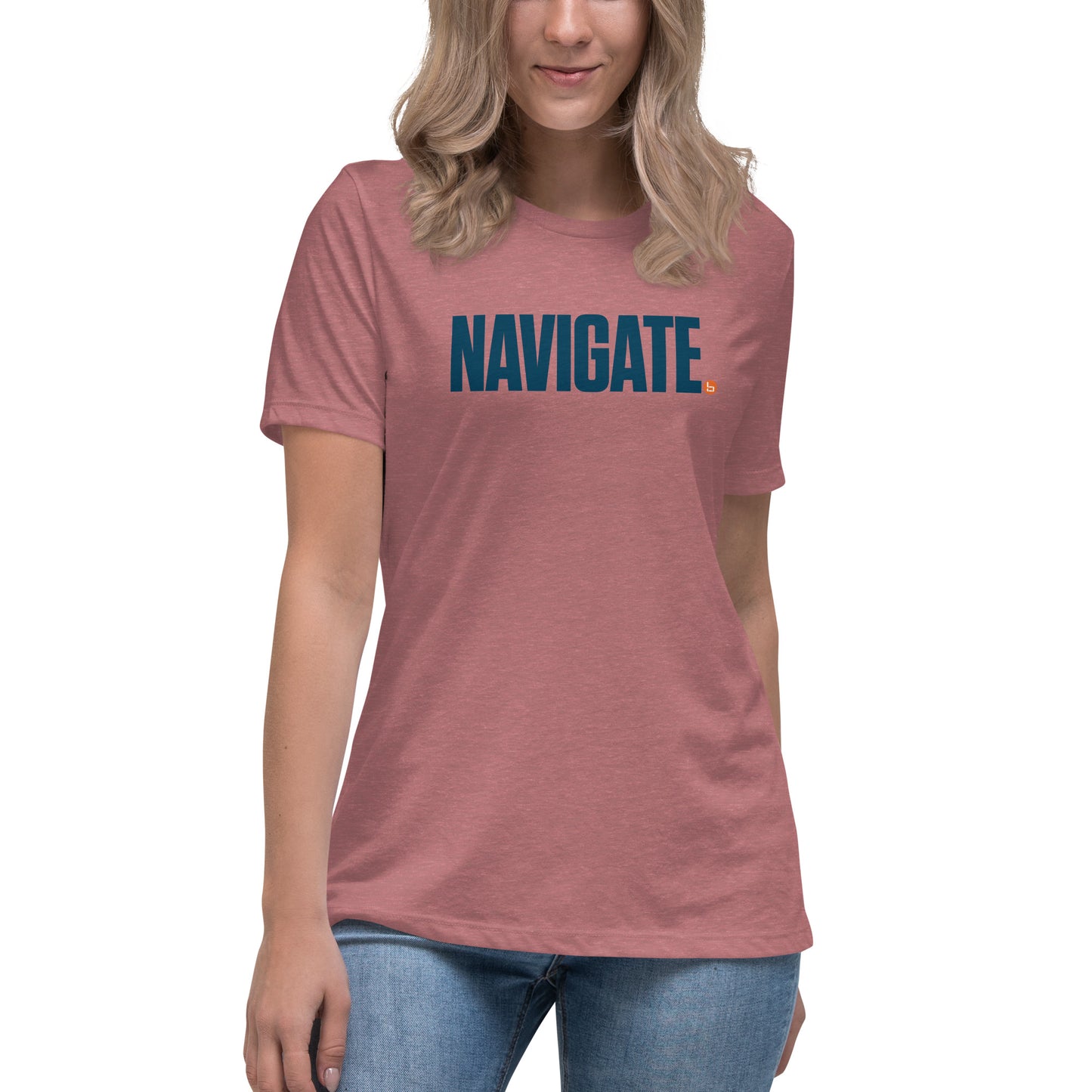 NAVIGATE - Women's Relaxed T-Shirt - Dark Logo