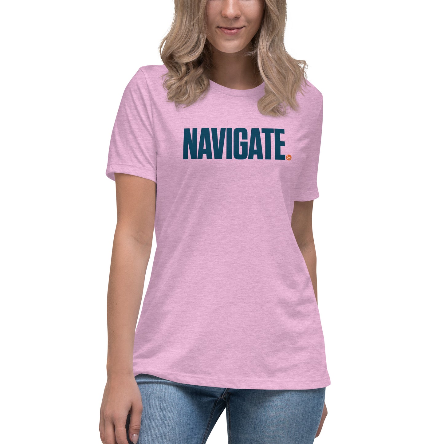 NAVIGATE - Women's Relaxed T-Shirt - Dark Logo