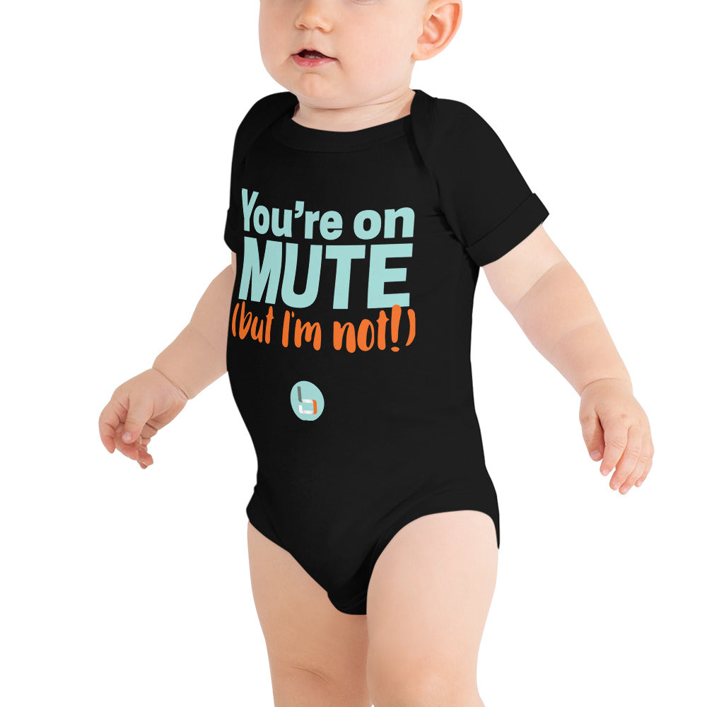 On Mute/I'm not Onesie - Mint