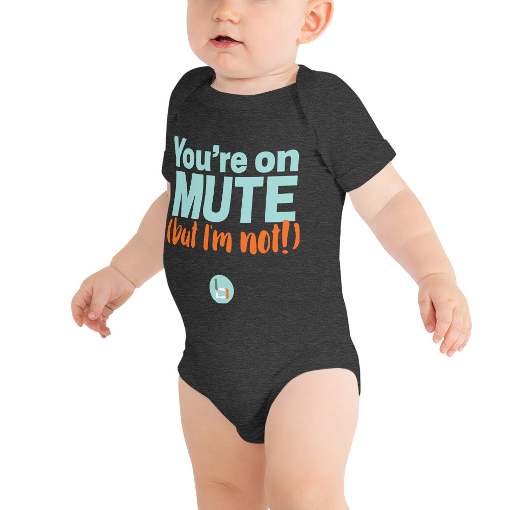 On Mute/I'm not Onesie - Mint