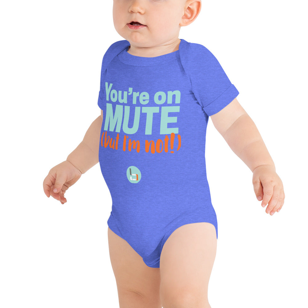 On Mute/I'm not Onesie - Mint