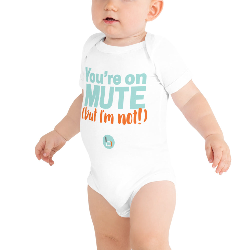 On Mute/I'm not Onesie - Mint