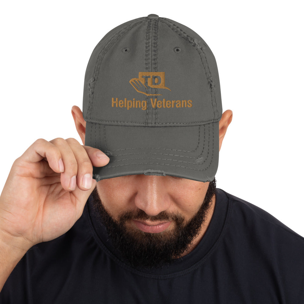 TDF Helping Veterans - Distressed Dad Hat