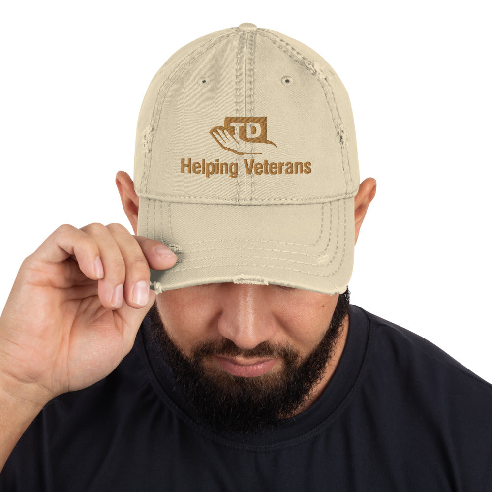 TDF Helping Veterans - Distressed Dad Hat