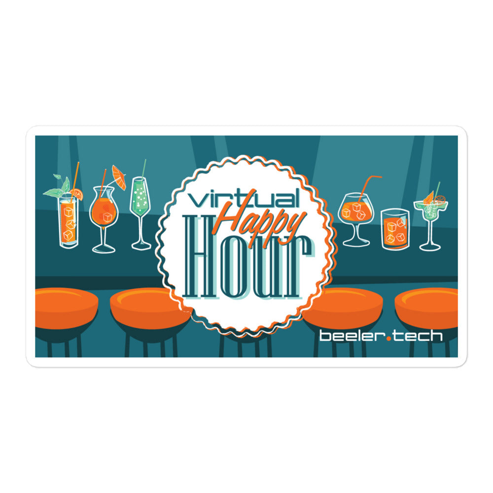 Virtual Happy Hour Sticker